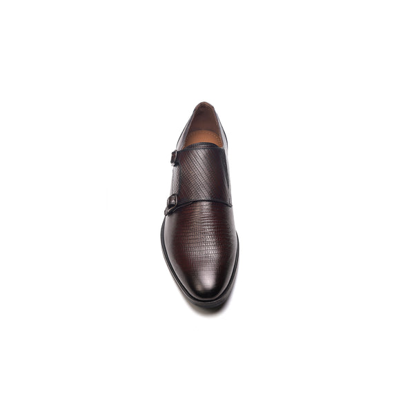 Carlos By Carlos Santana Jack Double Monk Strap // Brown