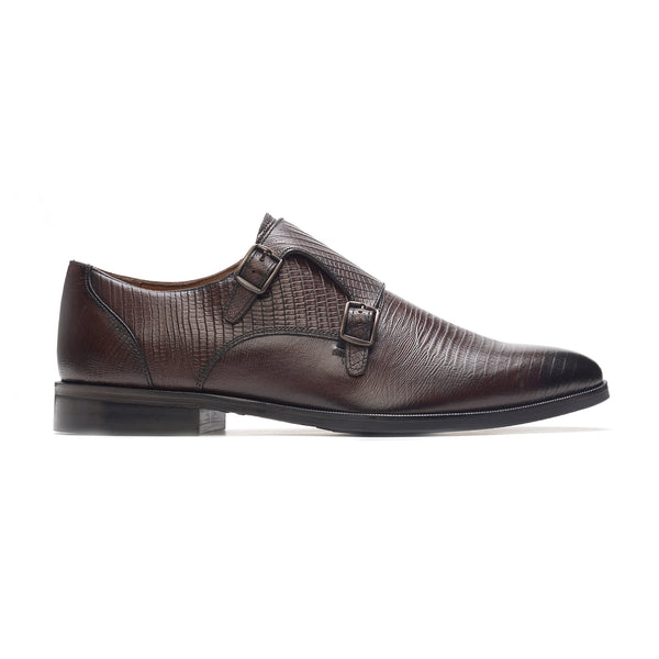 carlos by carlos santana Jack Double Monk Strap // Brown