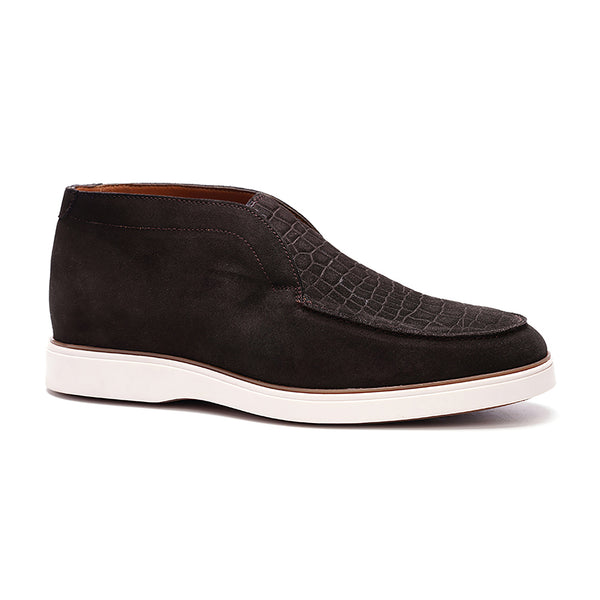 Carlos By Carlos Santana Joplin Laceless Chukka // Coffee Brown Suede