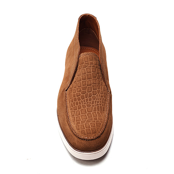 Carlos By Carlos Santana Joplin Laceless Chukka // Tobacco Brown Suede