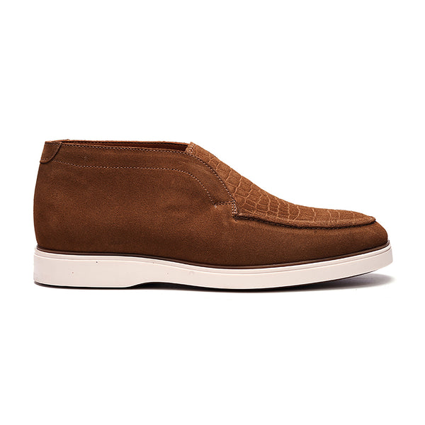 carlos by carlos santana Joplin Laceless Chukka // Tobacco Brown Suede