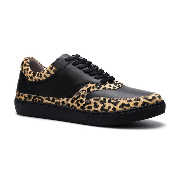 Carlos By Carlos Santana Lennox Sneaker // Black Leapord