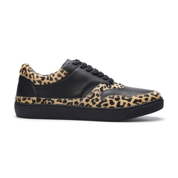 carlos by carlos santana Lennox Sneaker // Black Leapord