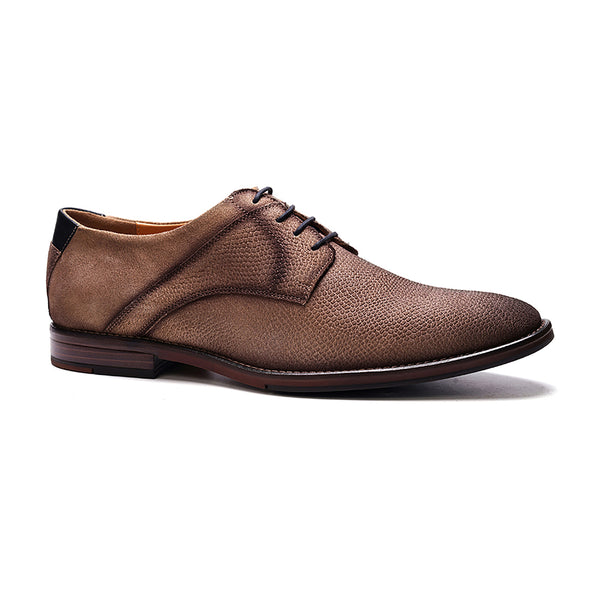 Carlos By Carlos Santana London Derby Lace-up // Taupe Suede