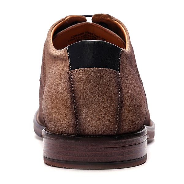 Carlos By Carlos Santana London Derby Lace-up // Taupe Suede