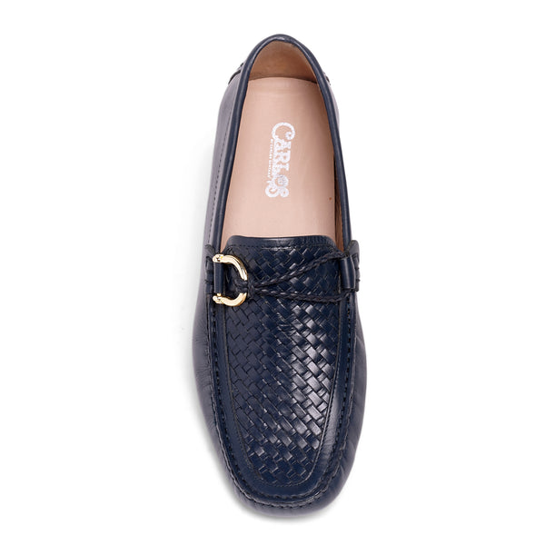 Carlos By Carlos Santana Malone Driver Loafer // Navy Blue