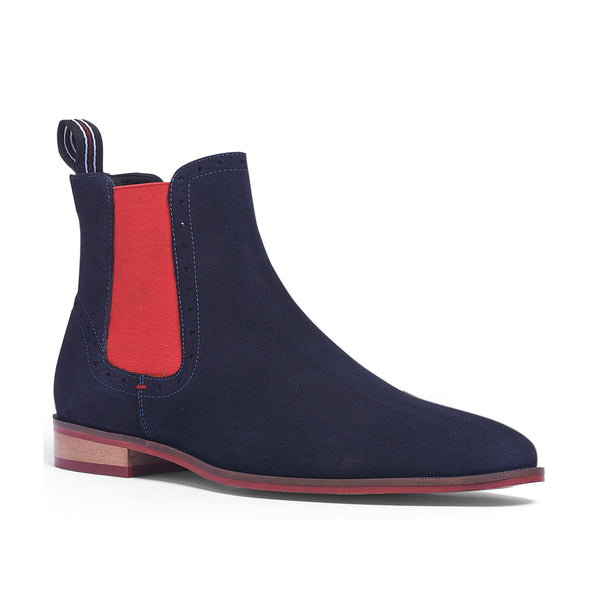 Carlos By Carlos Santana Mantra Chelsea Boot Suede // Deep Blue