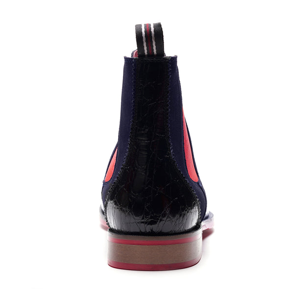 Carlos By Carlos Santana Mantra Crosuede Chelsea Boot // Blue