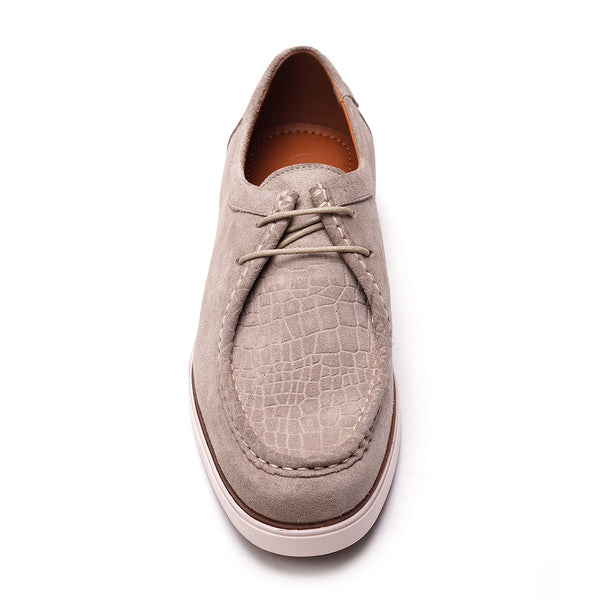 Carlos By Carlos Santana Morrison Moc Shoe // Earth Grey Suede