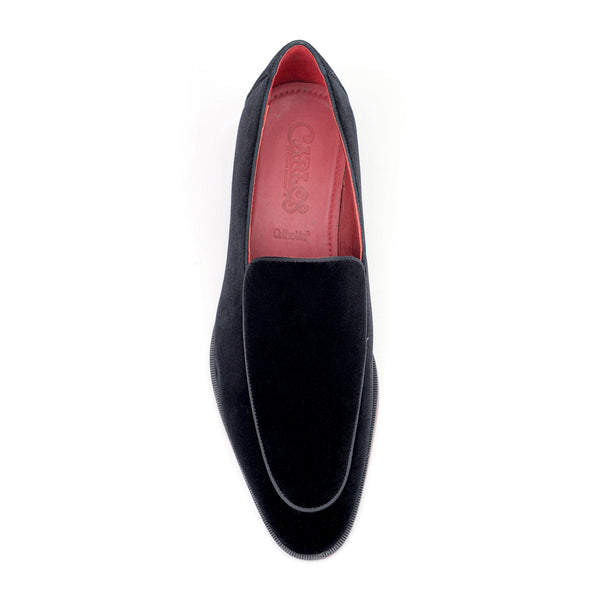 Carlos By Carlos Santana Prince Velvet Loafer // Black