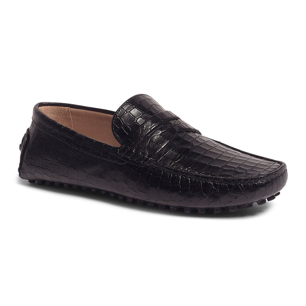 Carlos By Carlos Santana Ritchie Croco Driver // Black