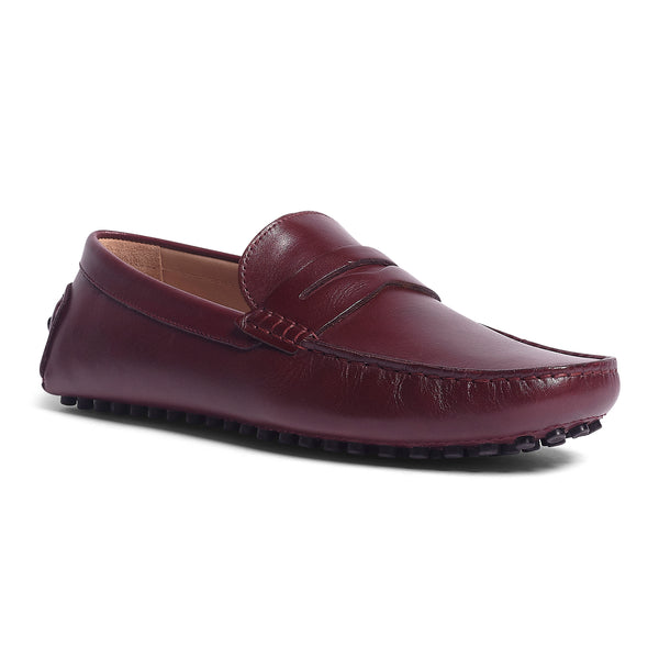 Carlos By Carlos Santana Ritchie Driver Leather // Burgundy