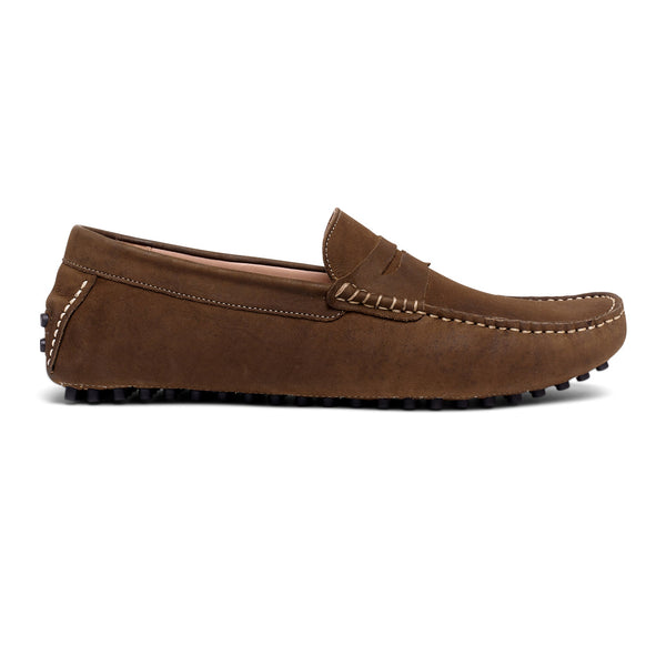 carlos by carlos santana Ritchie Driver Nubuck // Olive