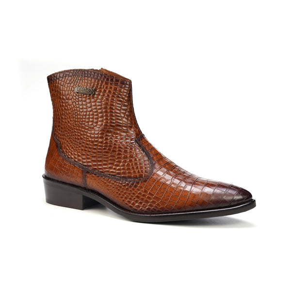 Carlos By Carlos Santana Zappa Cowboy Boot // Tan Croco