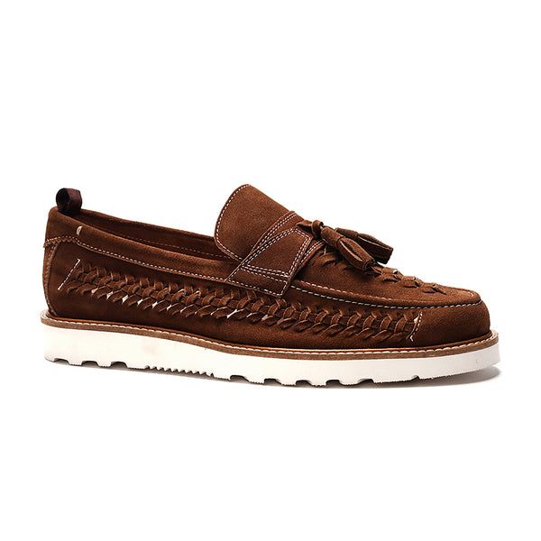 Carlos By Carlos Santana Zenith Tassel Loafer // Date Brown Suede