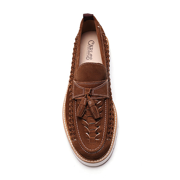 Carlos By Carlos Santana Zenith Tassel Loafer // Date Brown Suede