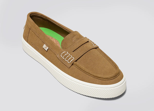 Carma Shoes CAJU Camel Suede