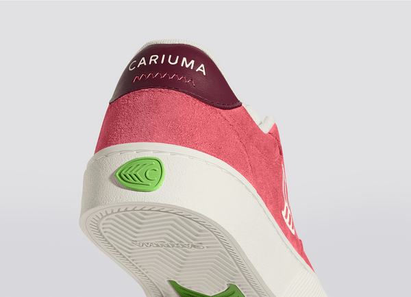 Carma Shoes NAIOCA Watermelon Suede/Red & Ivory