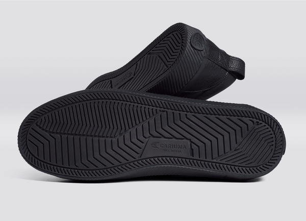 Carma Shoes OCA Low All Black Pebbled Leather