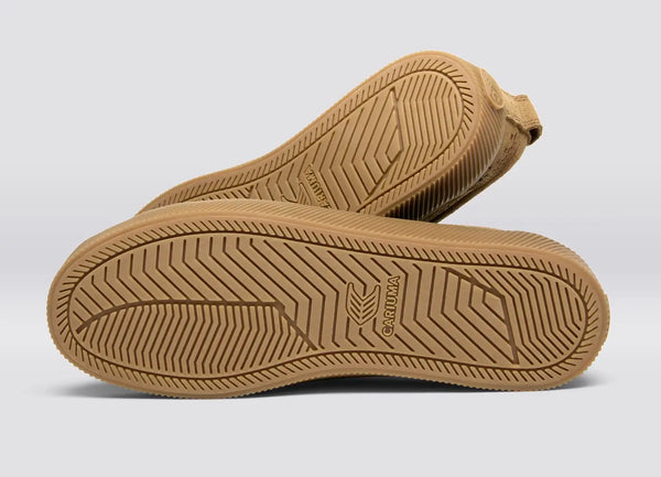 Carma Shoes OCA Low All Camel Embroidered Suede