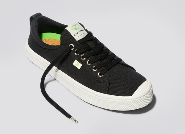 Carma Shoes OCA Low Black Canvas