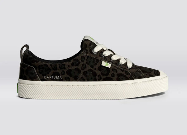 carma shoes OCA Low Black Jaguar Print