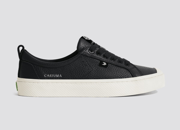 carma shoes OCA Low Black Pebbled Leather