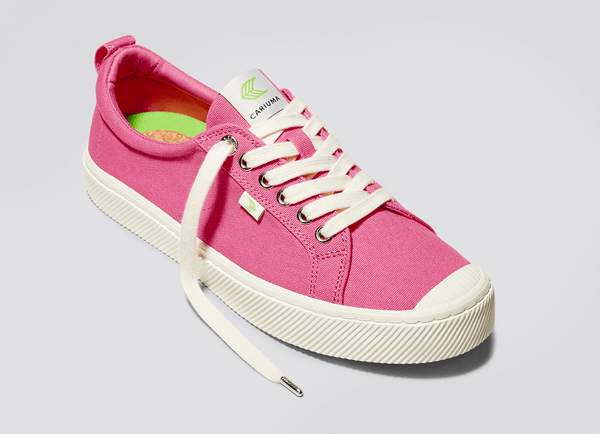 Carma Shoes OCA Low Bright Pink Canvas