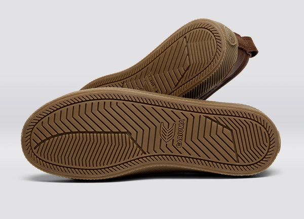 Carma Shoes OCA Low Brown Gum Pebbled Leather