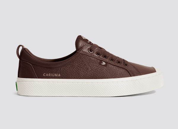 carma shoes OCA Low Brown Pebbled Leather