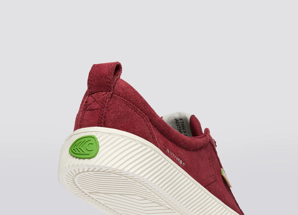 Carma Shoes OCA Low Cabernet Suede