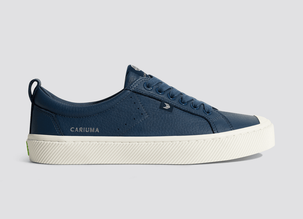carma shoes OCA Low Dark Denim Pebbled Leather