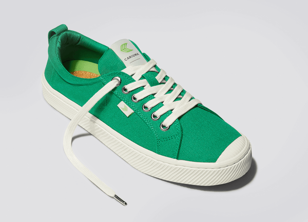 Carma Shoes OCA Low Green Canvas