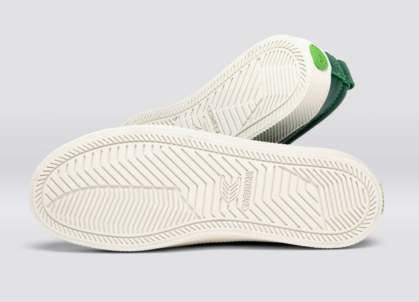 Carma Shoes OCA Low Green Pebbled Leather