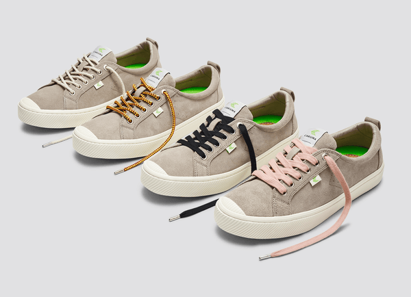 Carma Shoes OCA Low Grey Suede