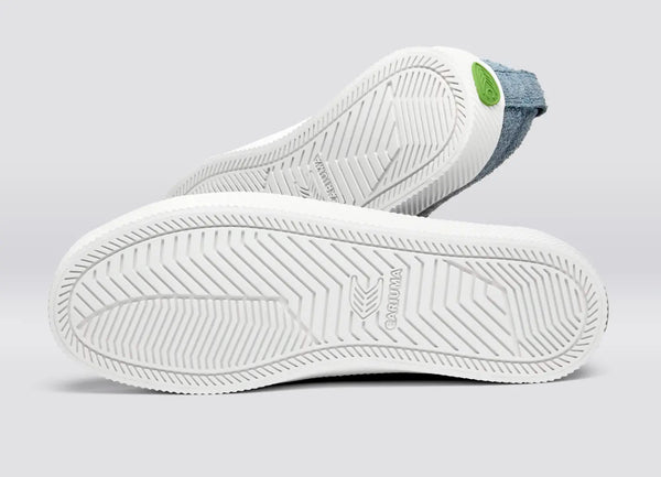 Carma Shoes OCA Low Light Blue Hairy Suede