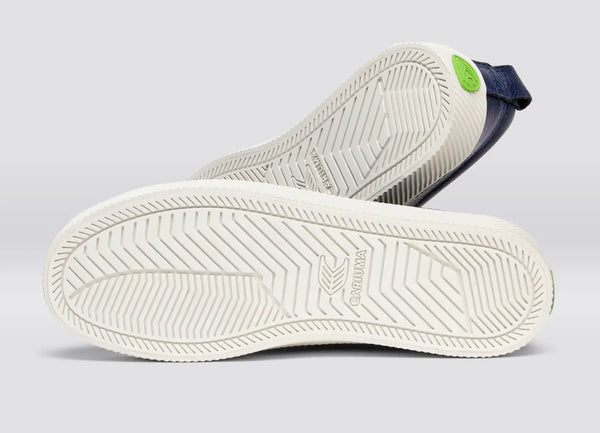 Carma Shoes OCA Low Marine Blue Pebbled Leather