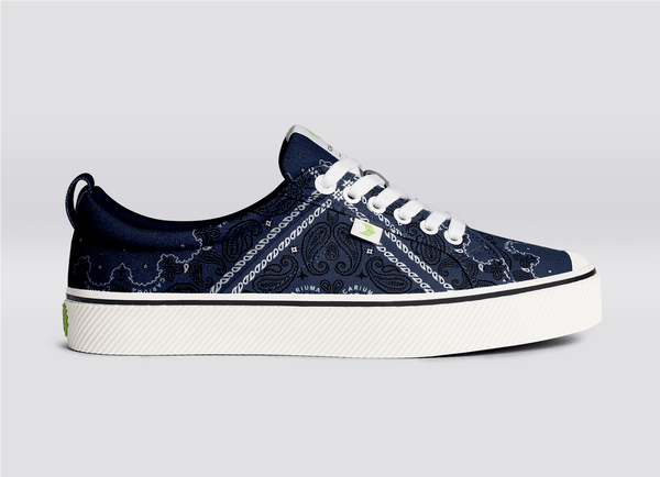 carma shoes OCA Low Navy Bandana Canvas