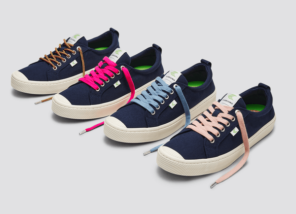 Carma Shoes OCA Low Navy Canvas