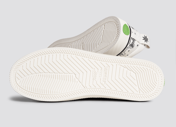 Carma Shoes OCA Low Off-White Bandana Canvas