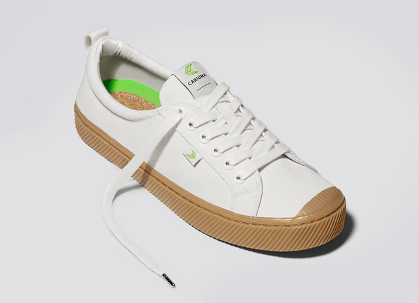 Carma Shoes OCA Low Off-White Gum Canvas