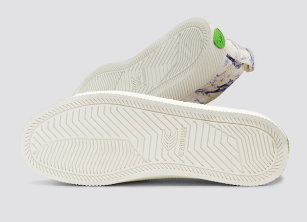 Carma Shoes OCA Low Off-White Parrot Print Canvas