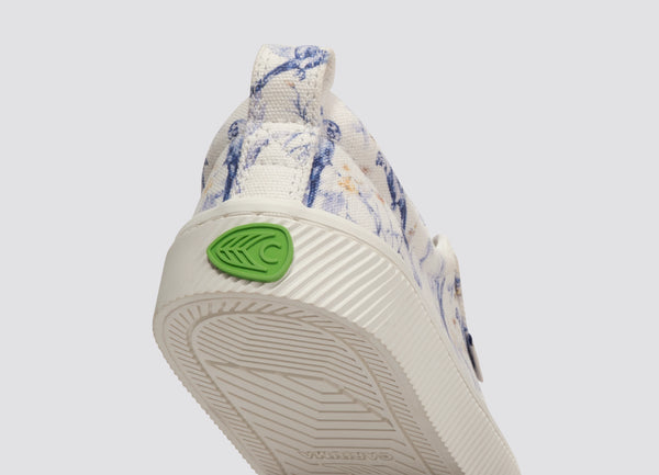 Carma Shoes OCA Low Off-White Parrot Print Canvas
