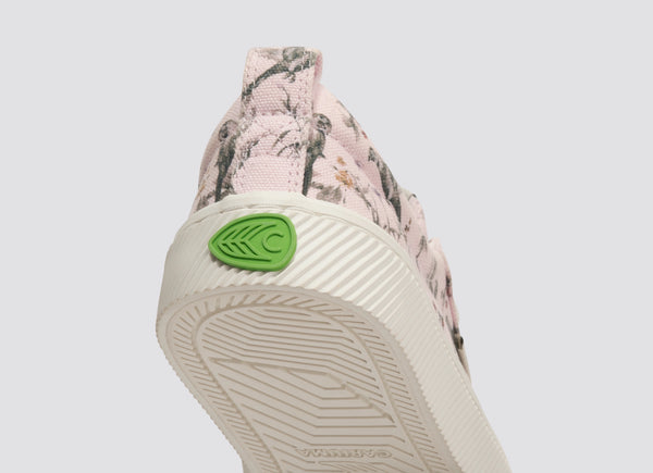 Carma Shoes OCA Low Pale Lilac Parrot Print Canvas
