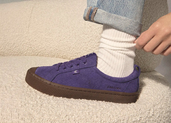 Carma Shoes OCA Low Purple Gum Suede