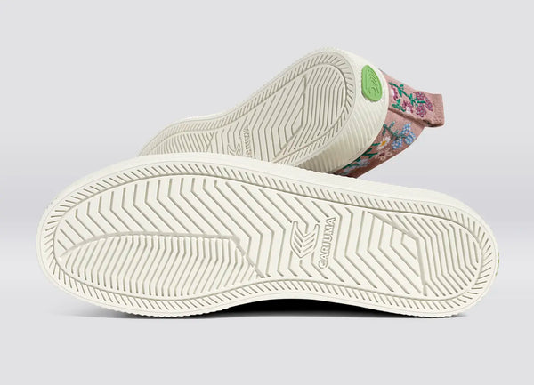 Carma Shoes OCA Low Rose/Embroidered Flowers Suede