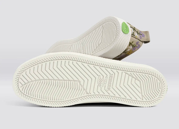 Carma Shoes OCA Low Sand/Embroidered Flowers Suede