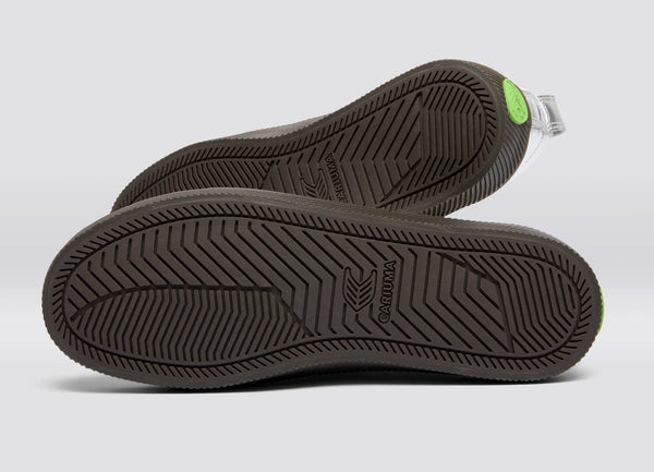 Carma Shoes OCA Low Silver Teak Metallic Leather