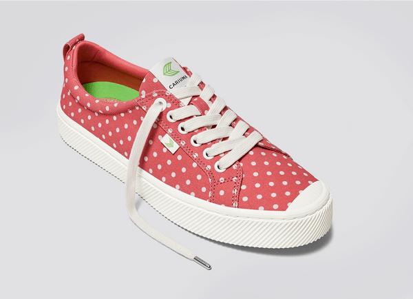 Carma Shoes OCA Low Watermelon Polka Dots Canvas