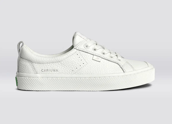 carma shoes OCA Low White Pebbled Leather